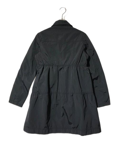 RED VALENTINO（レッドヴァレンティノ）RED VALENTINO (レッドヴァレンティノ) ナイロンミドルコート ブラック×イエロー サイズ:表記なしの古着・服飾アイテム