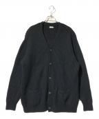 STEVEN ALANスティーブンアラン）の古着「MULE SADDLE SHOULDER CARDIGAN」｜ブラック