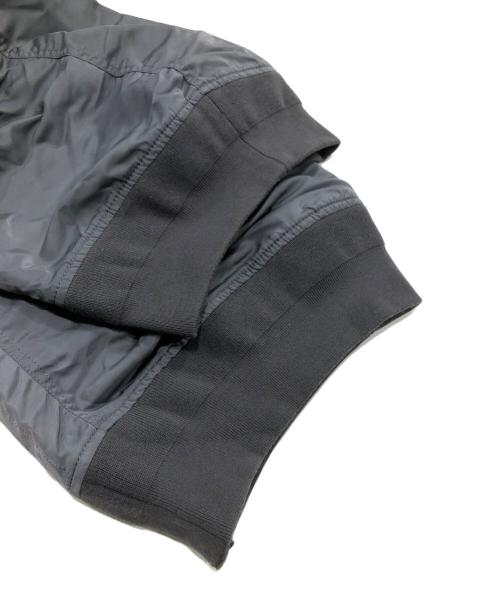 sacai（サカイ）sacai (サカイ) NYLON TWILL MIX WOOL KNIT BLOUSON グレー サイズ:2の古着・服飾アイテム