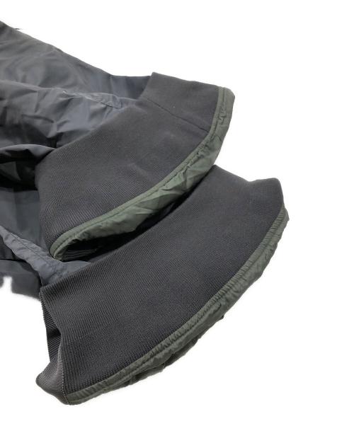 sacai（サカイ）sacai (サカイ) NYLON TWILL MIX WOOL KNIT BLOUSON グレー サイズ:2の古着・服飾アイテム