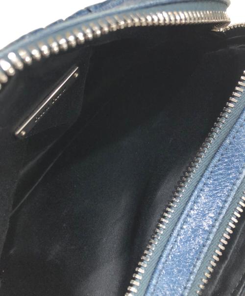 MIU MIU（ミュウミュウ）MIU MIU (ミュウミュウ) MATELASSE'LUX/マテラッセショルダーバッグ ネイビーの古着・服飾アイテム