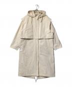 TODAYFULトゥデイフル）の古着「Nylon Hoodie Coat」｜ベージュ