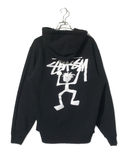 stussy（ステューシー）stussy (ステューシー) BASIC STUSSY HOOD ブラック サイズ:Lの古着・服飾アイテム