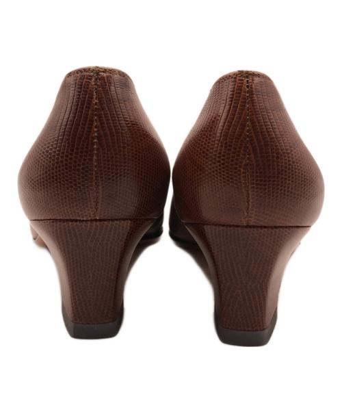 Salvatore Ferragamo（サルヴァトーレ フェラガモ）Salvatore Ferragamo (サルヴァトーレ フェラガモ) パンプス ブラウン サイズ:24の古着・服飾アイテム