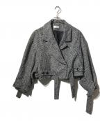 Snidelスナイデル）の古着「ショートブルゾン」｜グレー