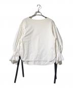 GRACE CONTINENTAL（グレースコンチネンタル）の古着「袖切替ボリュームカットソー」｜ホワイト