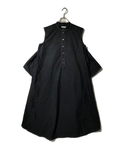 YORI（ヨリ）yori (ヨリ) バックフレアワンピース ブラック サイズ:Fの古着・服飾アイテム