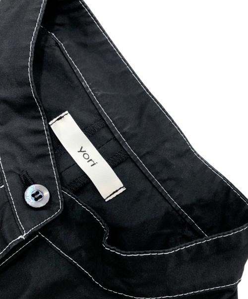 YORI（ヨリ）yori (ヨリ) バックフレアワンピース ブラック サイズ:Fの古着・服飾アイテム