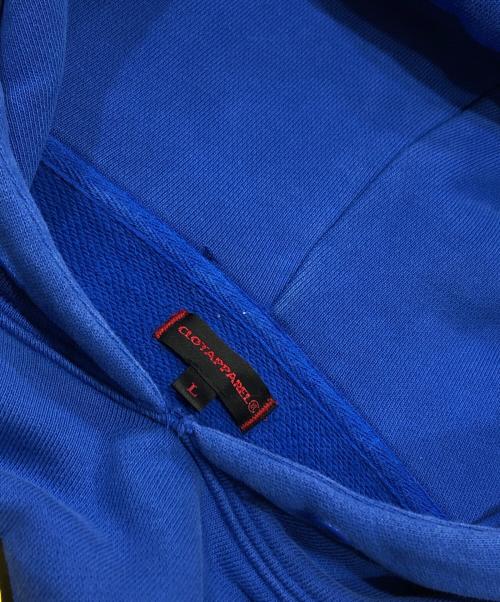 CLOTAPPAREL（クロットアパレル）CLOTAPPAREL (クロットアパレル) プルオーバーパーカー ブルー サイズ:Lの古着・服飾アイテム