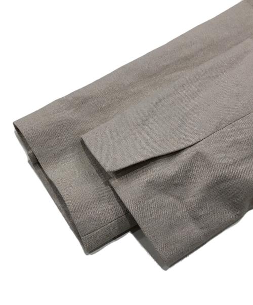 FRAMeWORK（フレームワーク）FRAMeWORK (フレームワーク) 綿麻キャンバスノーカラージャケット アイボリー サイズ:36の古着・服飾アイテム