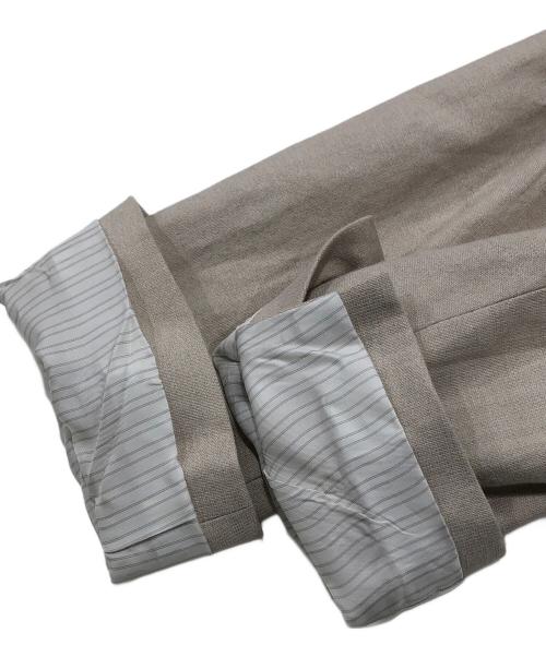 FRAMeWORK（フレームワーク）FRAMeWORK (フレームワーク) 綿麻キャンバスノーカラージャケット アイボリー サイズ:36の古着・服飾アイテム