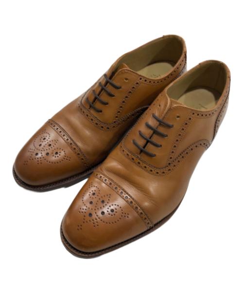 LOAKE（ローク）LOAKE (ローク) TWEED2-レザーシューズ ベージュ サイズ:8 1/2の古着・服飾アイテム