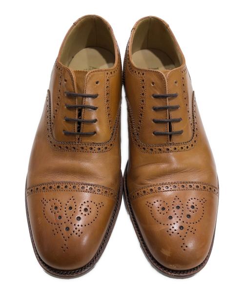 LOAKE（ローク）LOAKE (ローク) TWEED2-レザーシューズ ベージュ サイズ:8 1/2の古着・服飾アイテム