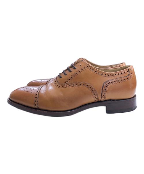 LOAKE（ローク）LOAKE (ローク) TWEED2-レザーシューズ ベージュ サイズ:8 1/2の古着・服飾アイテム