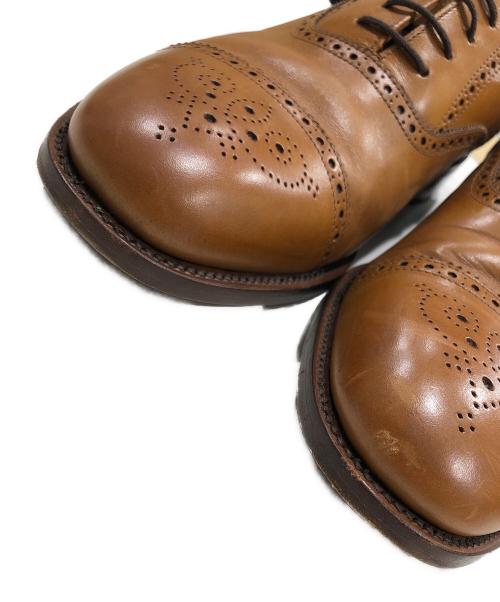 LOAKE（ローク）LOAKE (ローク) TWEED2-レザーシューズ ベージュ サイズ:8 1/2の古着・服飾アイテム