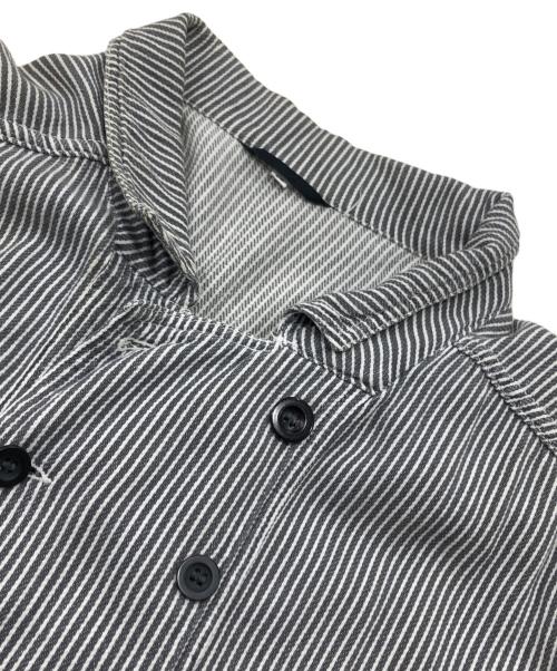 MARITHE+FRANCOIS GIRBAUD（マリテフランソワジルボー）MARITHE+FRANCOIS GIRBAUD (マリテフランソワジルボー) ヴィンテージダブルジャケット インディゴ×アイボリー サイズ:48の古着・服飾アイテム