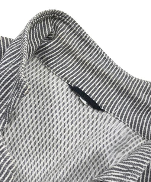 MARITHE+FRANCOIS GIRBAUD（マリテフランソワジルボー）MARITHE+FRANCOIS GIRBAUD (マリテフランソワジルボー) ヴィンテージダブルジャケット インディゴ×アイボリー サイズ:48の古着・服飾アイテム