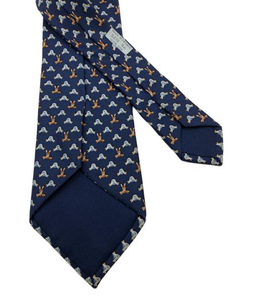 HERMES（エルメス）HERMES (エルメス) ネクタイ ネイビー サイズ:ＦＲＥＥの古着・服飾アイテム