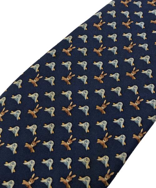 HERMES（エルメス）HERMES (エルメス) ネクタイ ネイビー サイズ:ＦＲＥＥの古着・服飾アイテム