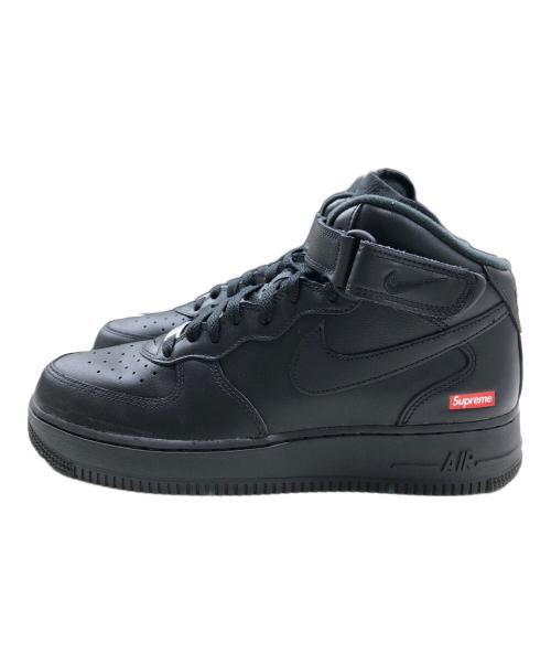 NIKE（ナイキ）NIKE (ナイキ) SUPREME (シュプリーム) AIR FORCE 1 MID SP ブラック サイズ:US9/UK8/EUR42.5の古着・服飾アイテム