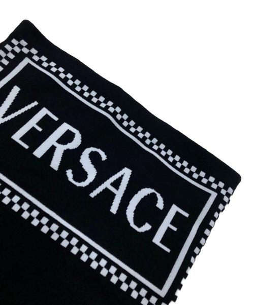 VERSACE（ヴェルサーチェ）VERSACE (ヴェルサーチ) ロゴニットセットアップ ブラック サイズ:36の古着・服飾アイテム