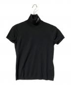 VALENTINOヴァレンティノ）の古着「半袖タートルニット」｜ブラック