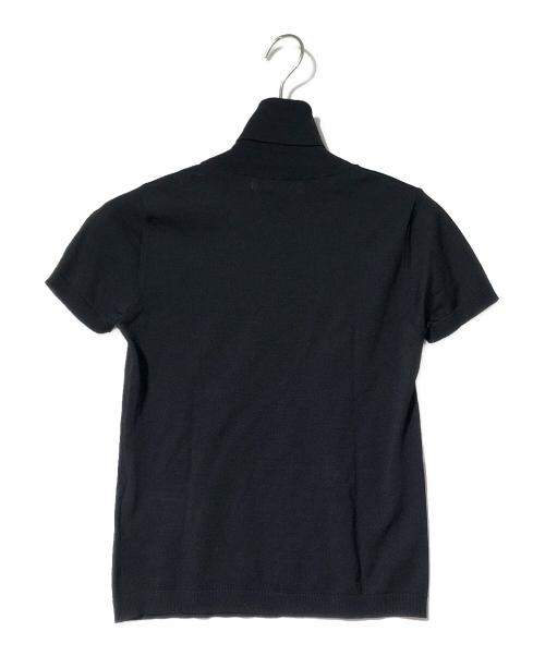 VALENTINO（ヴァレンティノ）VALENTINO (ヴァレンティノ) 半袖タートルニット ブラック サイズ:Sの古着・服飾アイテム