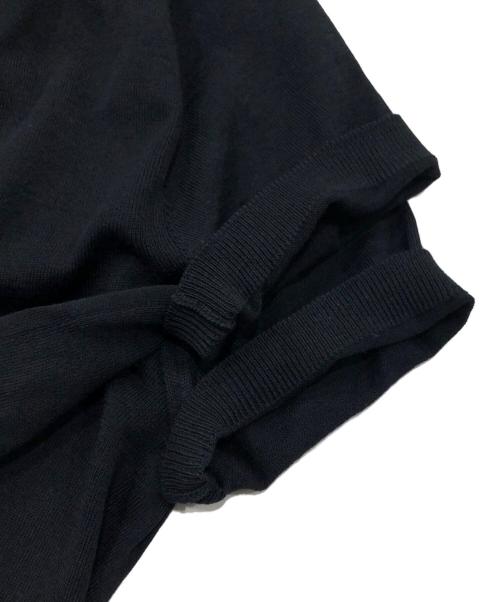 VALENTINO（ヴァレンティノ）VALENTINO (ヴァレンティノ) 半袖タートルニット ブラック サイズ:Sの古着・服飾アイテム