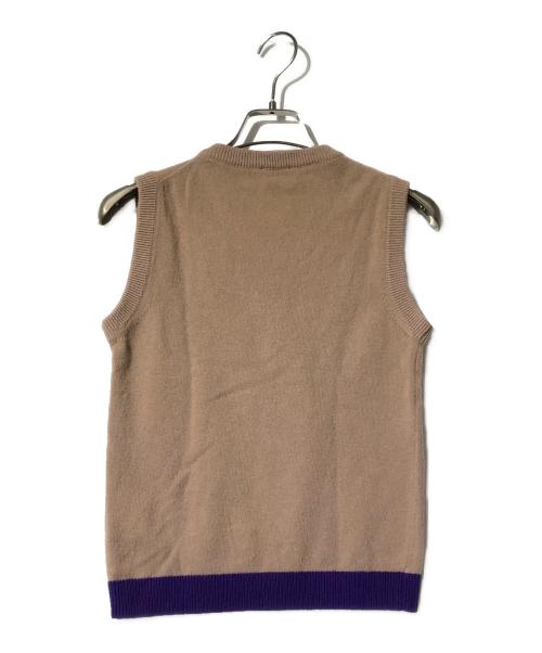 N°21（ヌメロヴェントゥーノ）N°21 (ヌメロヴェントゥーロ) ニットベスト ピンク サイズ:36の古着・服飾アイテム