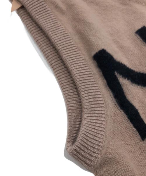 N°21（ヌメロヴェントゥーノ）N°21 (ヌメロヴェントゥーロ) ニットベスト ピンク サイズ:36の古着・服飾アイテム