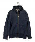 LOOPWHEELERループウィラー）の古着「ジップパーカー」｜ネイビー
