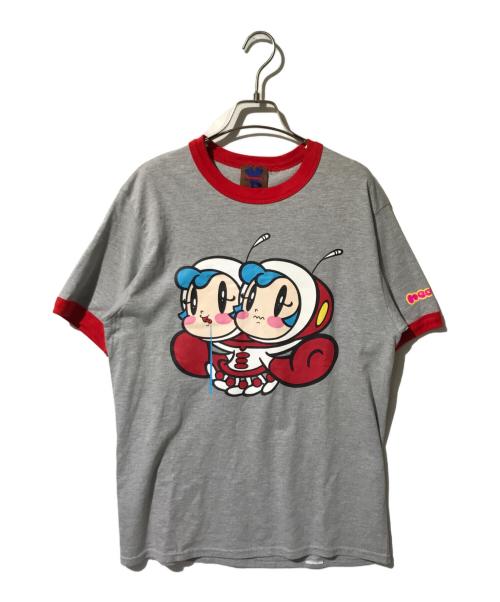 Heaven by Marc Jacobs（ヘブンバイマークジェイコブス）Heaven by Marc Jacobs (ヘブンバイマークジェイコブス) HIDEYUKI TANAKA RINGER TEE グレー×レッド サイズ:Mの古着・服飾アイテム