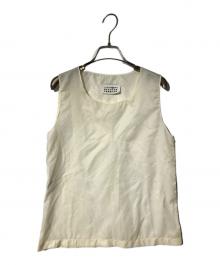 Maison Martin Margiela（メゾンマルタンマルジェラ）の古着「シアーノースリーブカットソー」｜ベージュ
