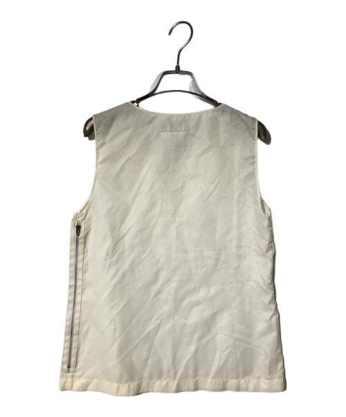 Maison Martin Margiela（メゾンマルタンマルジェラ）Maison Martin Margiela (メゾンマルタンマルジェラ) シアーノースリーブカットソー ベージュ サイズ:38の古着・服飾アイテム