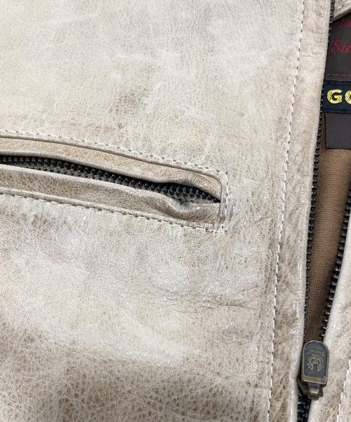 BELSTAFF（ベルスタッフ）BELSTAFF (ベルスタッフ) レザーライダースジャケット ベージュ サイズ:ｓの古着・服飾アイテム