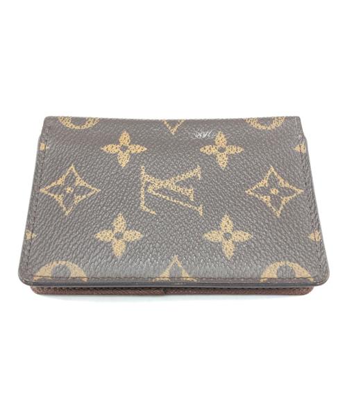 LOUIS VUITTON（ルイ ヴィトン）LOUIS VUITTON (ルイ ヴィトン) 名刺入れ/オーガナイザードゥポッシュ カードケース ブラウンの古着・服飾アイテム