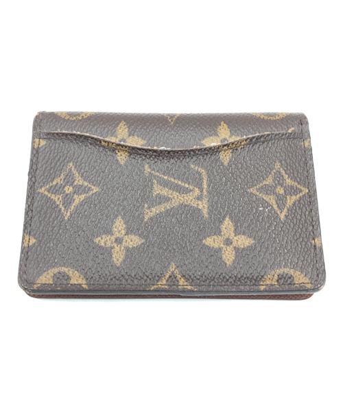 LOUIS VUITTON（ルイ ヴィトン）LOUIS VUITTON (ルイ ヴィトン) 名刺入れ/オーガナイザードゥポッシュ カードケース ブラウンの古着・服飾アイテム