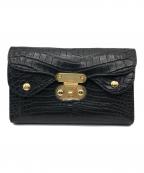 A.D.M.J.エーディーエムジェイ）の古着「クロコダイルレザーウォレット」｜ブラック