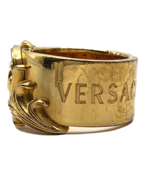 VERSACE（ヴェルサーチェ）VERSACE (ヴェルサーチ) ローズモチーフリング ゴールド サイズ:13号の古着・服飾アイテム