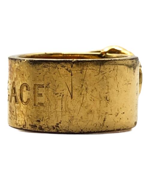 VERSACE（ヴェルサーチェ）VERSACE (ヴェルサーチ) ローズモチーフリング ゴールド サイズ:13号の古着・服飾アイテム