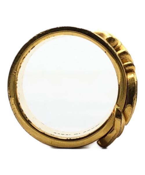 VERSACE（ヴェルサーチェ）VERSACE (ヴェルサーチ) ローズモチーフリング ゴールド サイズ:13号の古着・服飾アイテム