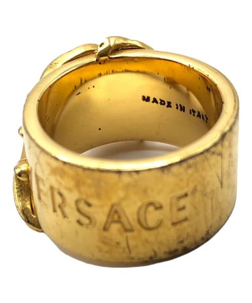 VERSACE（ヴェルサーチェ）VERSACE (ヴェルサーチ) ローズモチーフリング ゴールド サイズ:13号の古着・服飾アイテム