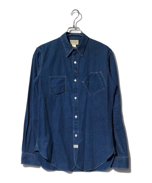 RRL（ダブルアールエル）RRL (ダブルアールエル) ポルカドットシャツ インディゴ サイズ:ｓの古着・服飾アイテム