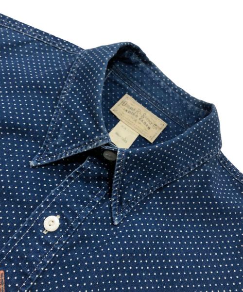RRL（ダブルアールエル）RRL (ダブルアールエル) ポルカドットシャツ インディゴ サイズ:ｓの古着・服飾アイテム