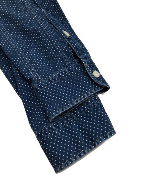 RRL（ダブルアールエル）RRL (ダブルアールエル) ポルカドットシャツ インディゴ サイズ:ｓの古着・服飾アイテム