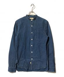 RRL（ダブルアールエル）の古着「ポルカドットバンドカラーシャツ」｜インディゴ