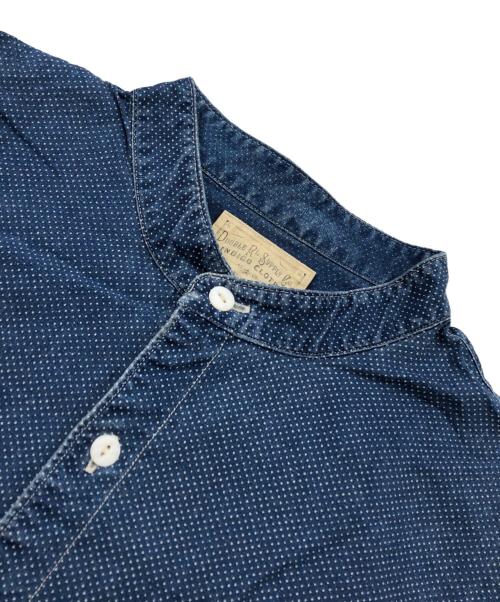 RRL（ダブルアールエル）RRL (ダブルアールエル) ポルカドットバンドカラーシャツ インディゴ サイズ:表記なしの古着・服飾アイテム