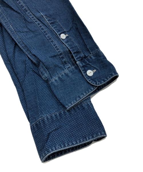 RRL（ダブルアールエル）RRL (ダブルアールエル) ポルカドットバンドカラーシャツ インディゴ サイズ:表記なしの古着・服飾アイテム