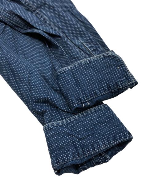 RRL（ダブルアールエル）RRL (ダブルアールエル) ポルカドットバンドカラーシャツ インディゴ サイズ:表記なしの古着・服飾アイテム