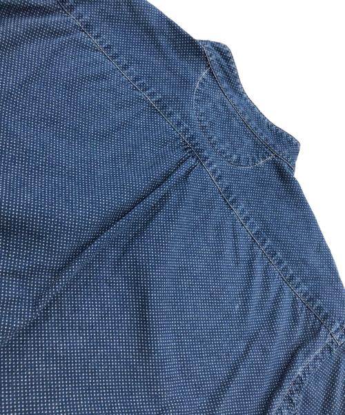 RRL（ダブルアールエル）RRL (ダブルアールエル) ポルカドットバンドカラーシャツ インディゴ サイズ:表記なしの古着・服飾アイテム